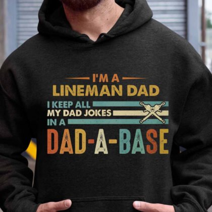 Dad-A-Base Lineman Dad - Funny Quote
